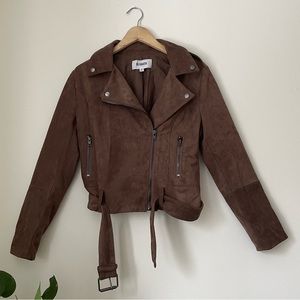 BB Dakota suede moto jacket